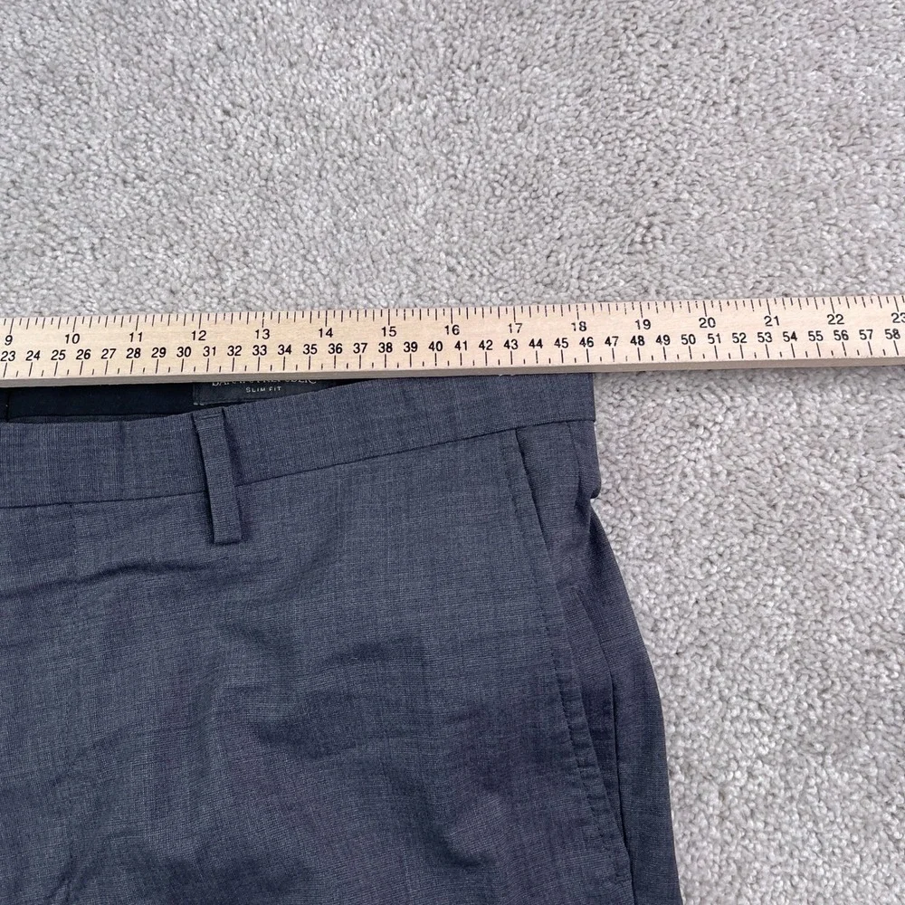Banana Republic Pants Mens 35x30 Gray Slim Fit Stretch Wool Business‎ Trousers